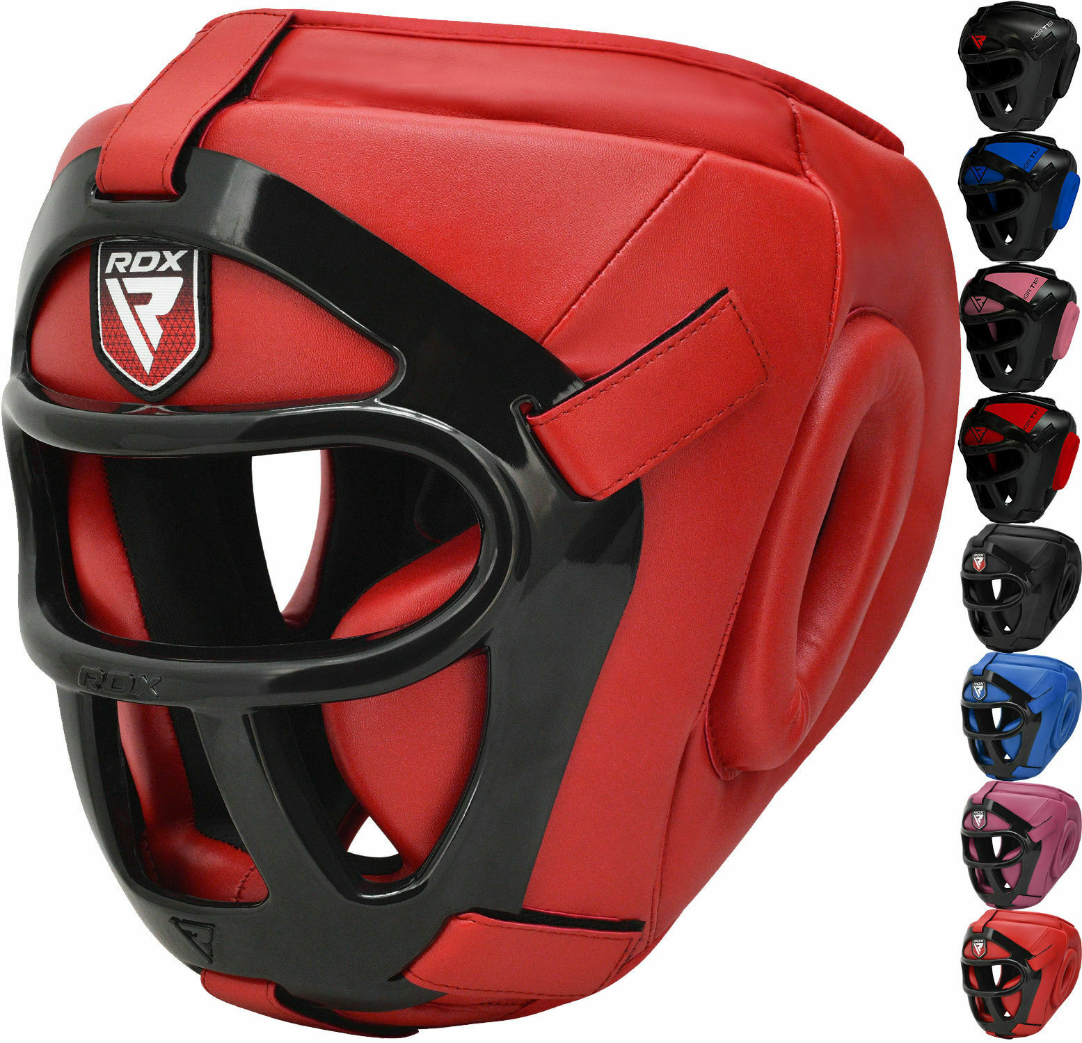 RDX Grill Head Guard Helmet Boxing Martial Arts Gear MMA Protector Kick Training