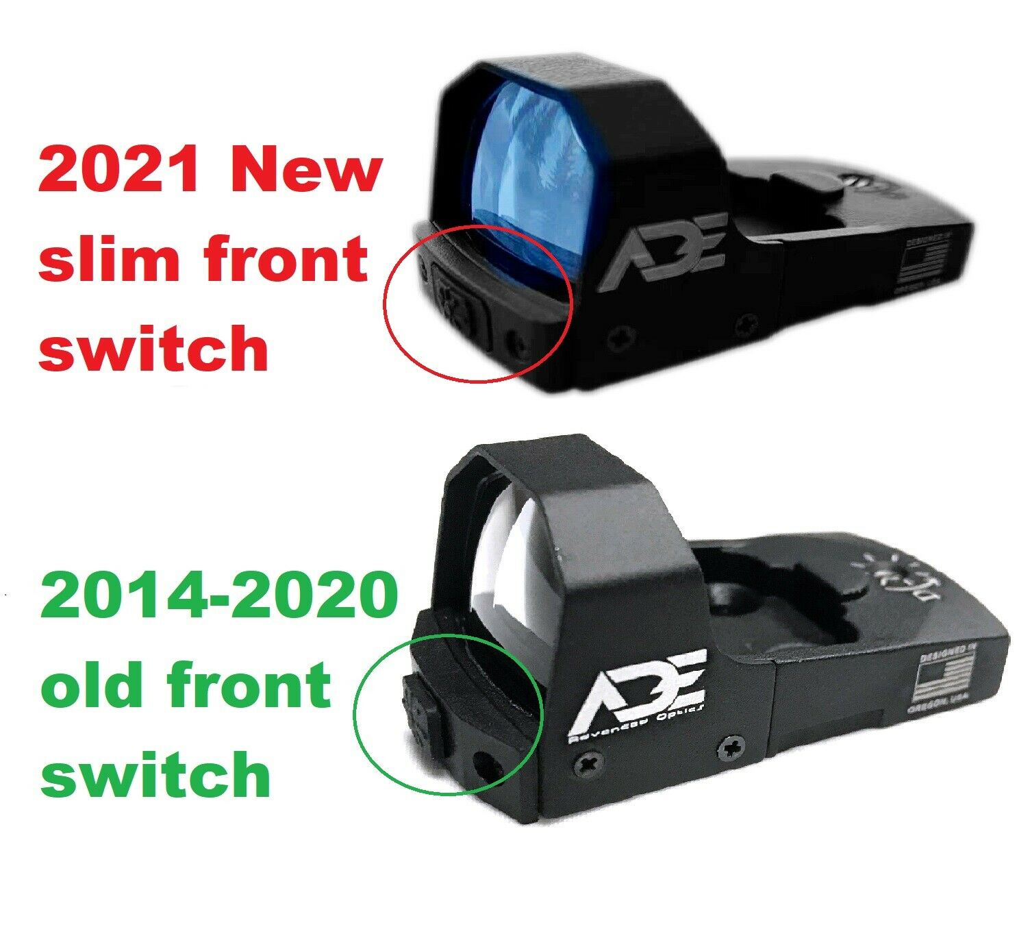 ADE 2021 rd3-006b-1 GREEN Dot Micro Reflex Sight for Optics Ready Pistol red