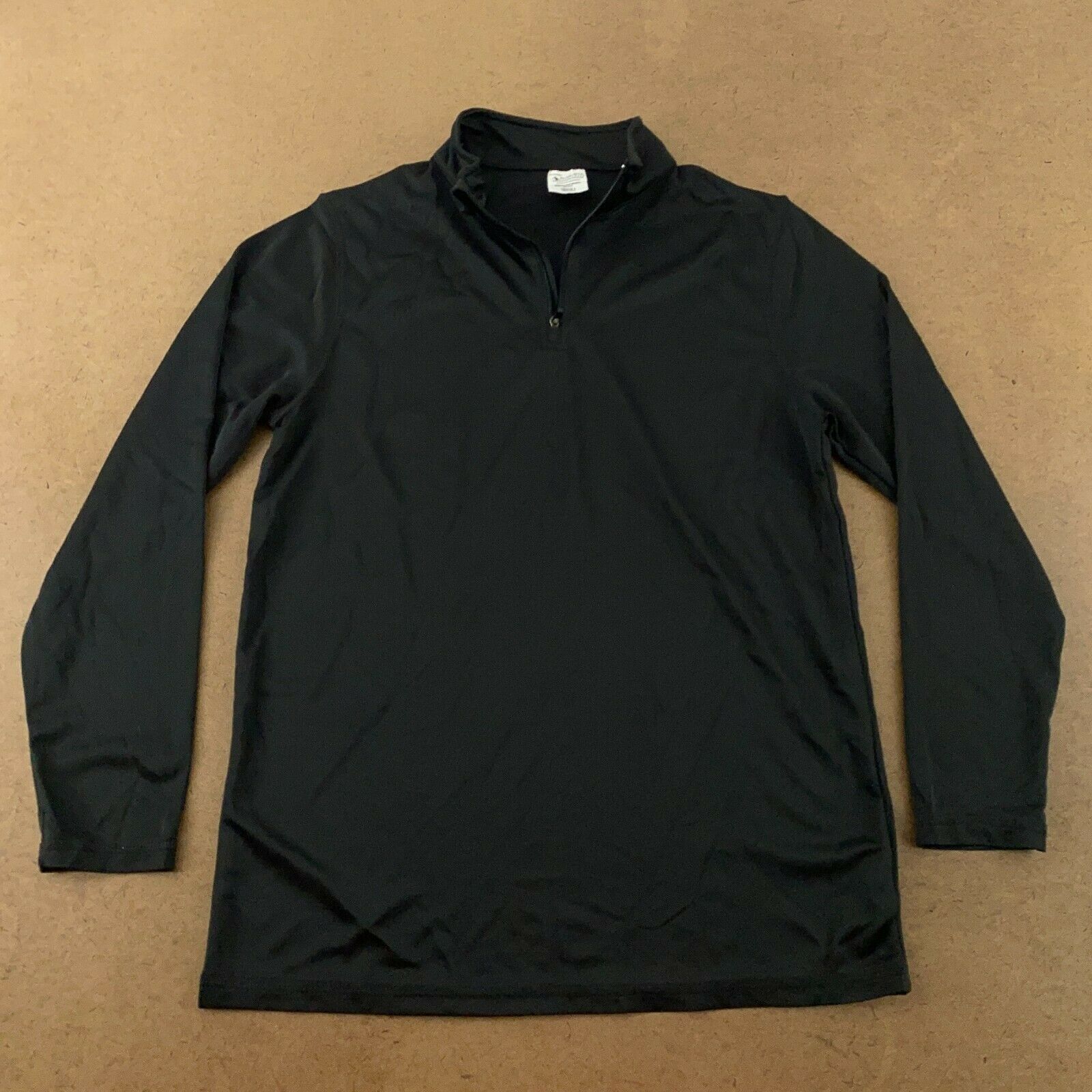 Augusta Sportswear Youth Size Large Black Long Sleeve 1/4 Zip Pullover New