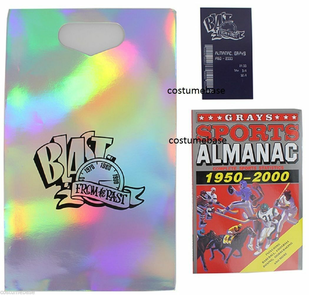 Bttf Grays Sports Almanac 1950-2000 Book Back To The Future Props Marty Mcfly Us