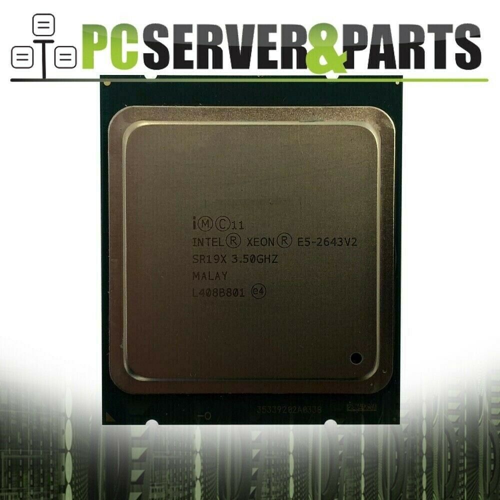 Intel Xeon E5-2643 V2 Sr19x 3.50ghz 25mb 8 Gt/s 6-core Lga2011 Cpu Processor