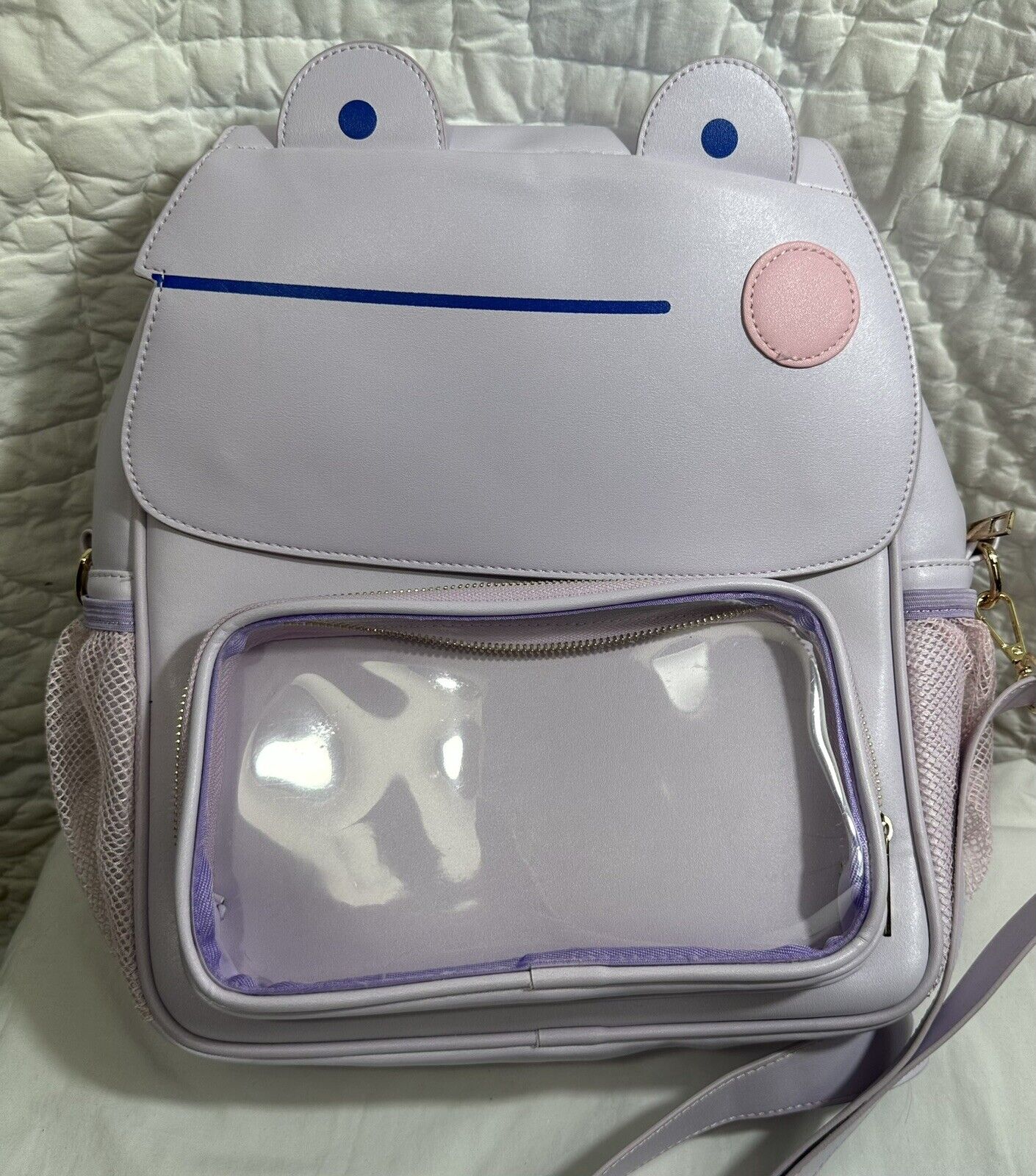 Rainylune Son The Frog Purse Backpack Convertible 13” Purple