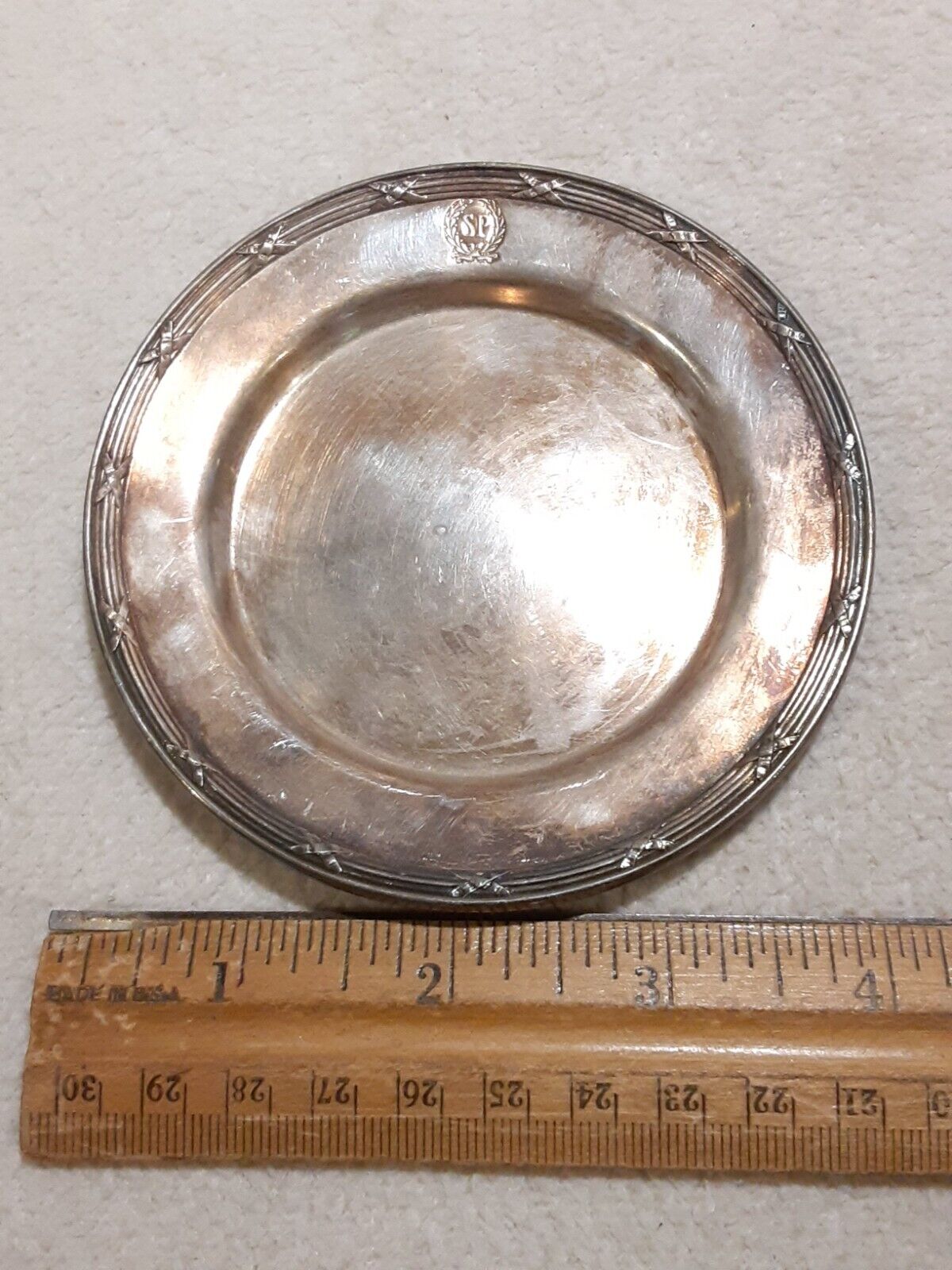 Savoy Plaza Hotel Ware Gorham Ep Silverplate Small Coster Sauser