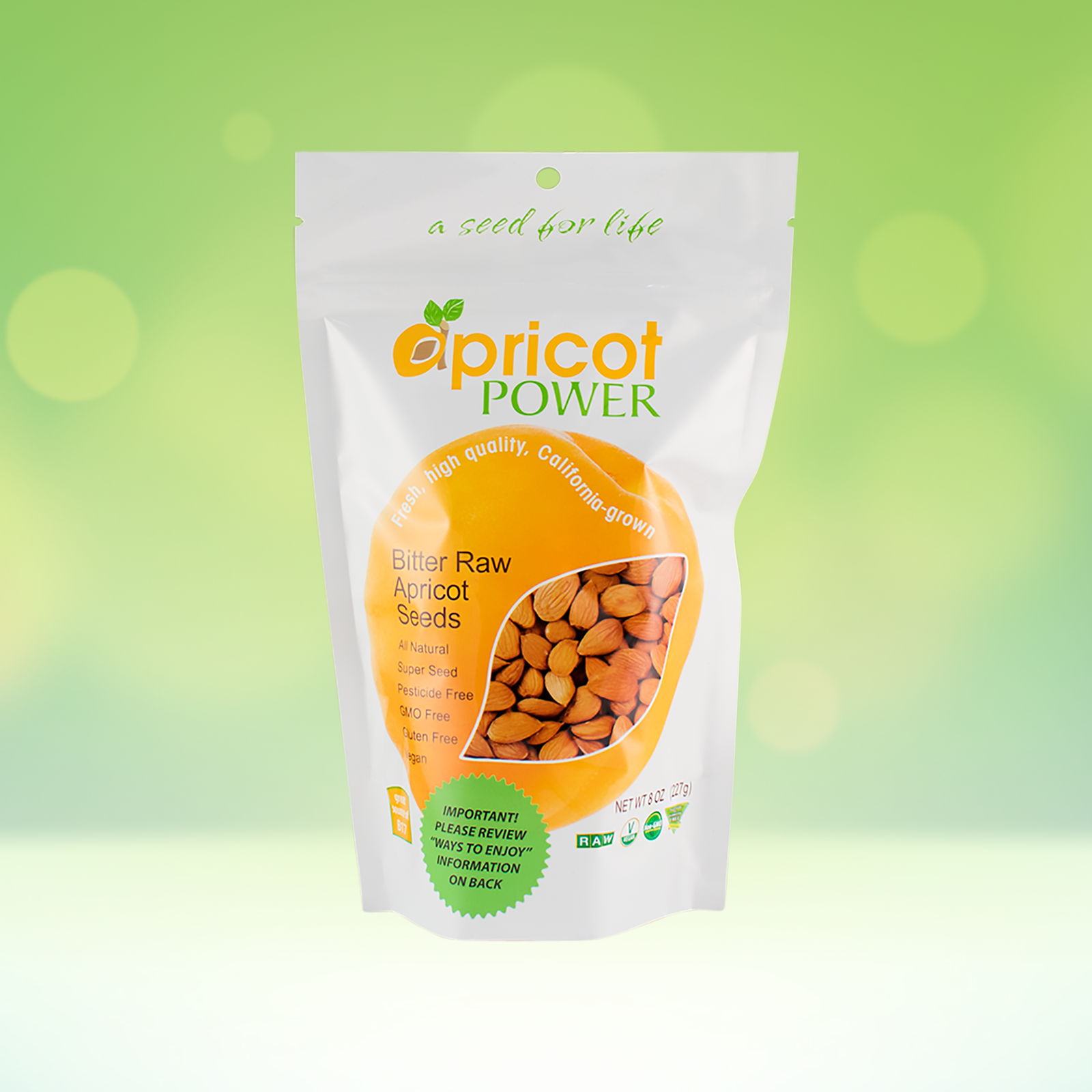 Apricot Seeds | Bitter And Raw | California-grown | Certified Kosher