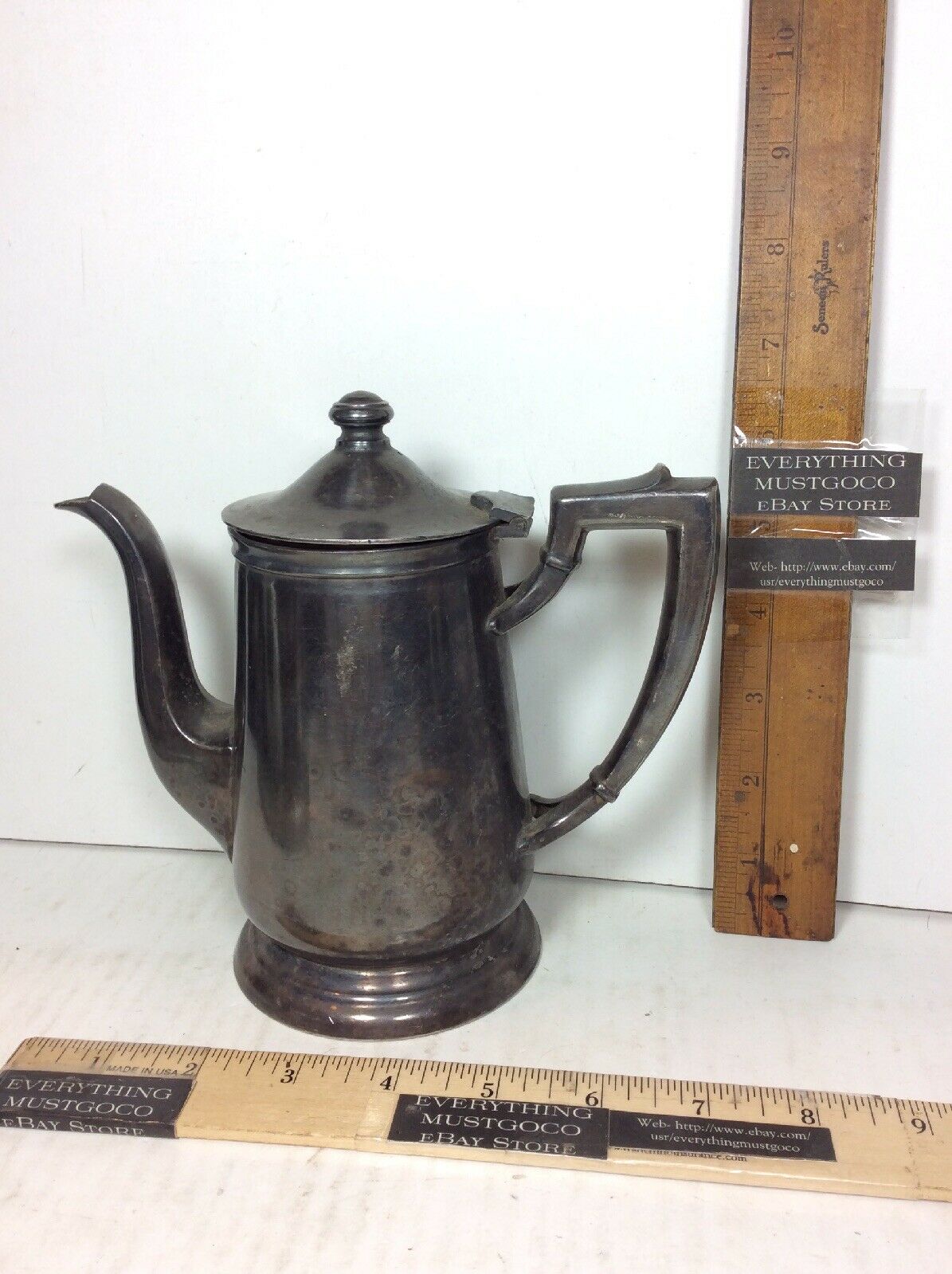 International Silver Co. Vintage Teapot 6.5" Tall Heavy Duty High Quality Thick