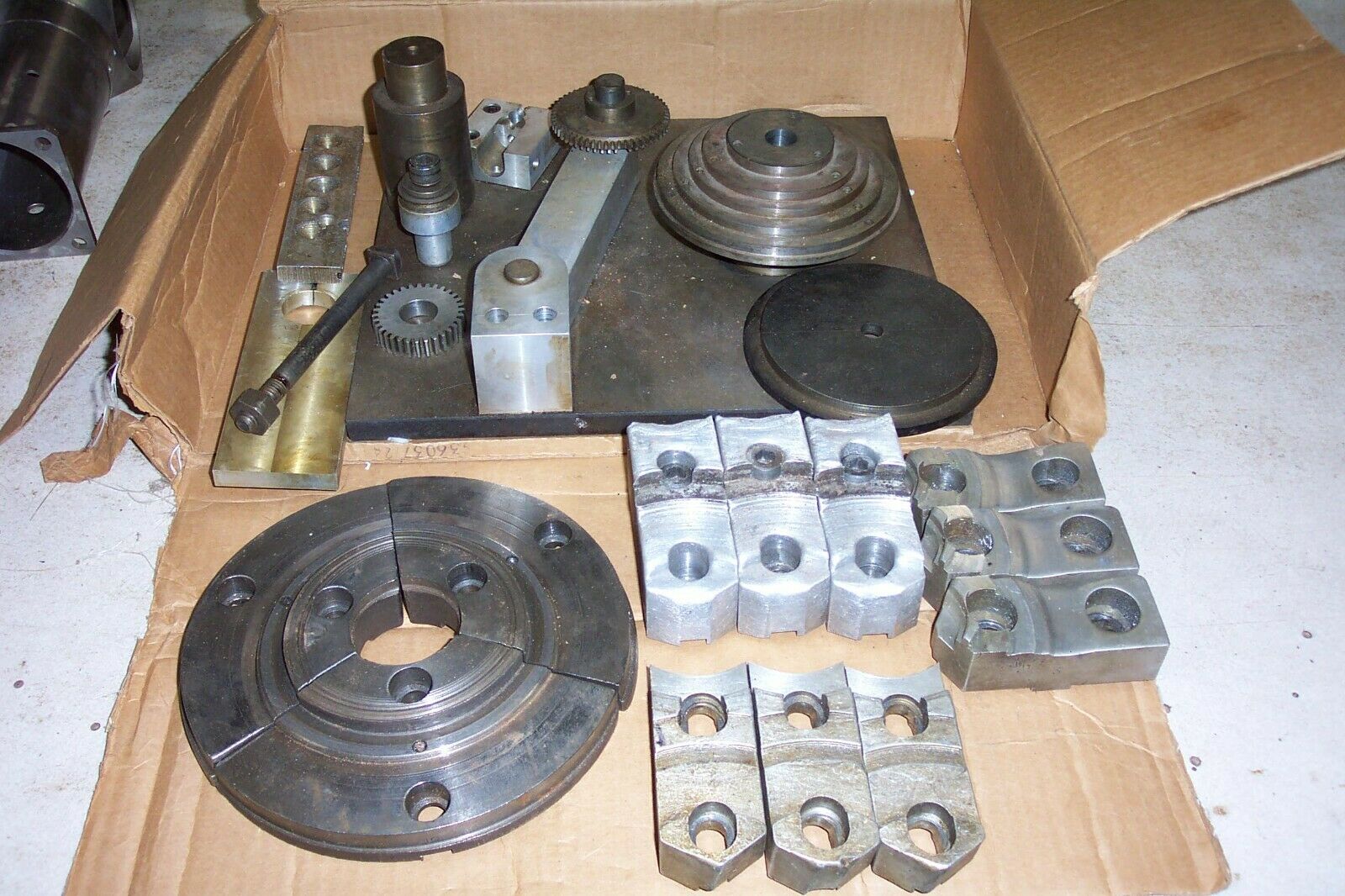 Heavy Duty Gear Lapping Fixture & Gear Run Out Fixture & Other Lathe Parts