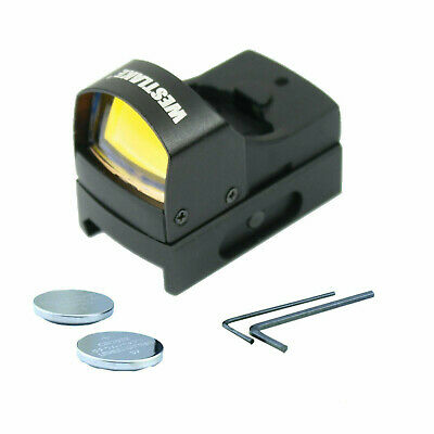 Mini Holographic Reflex Micro 3 Moa Red Dot Sight With Picatinny Weaver Mount