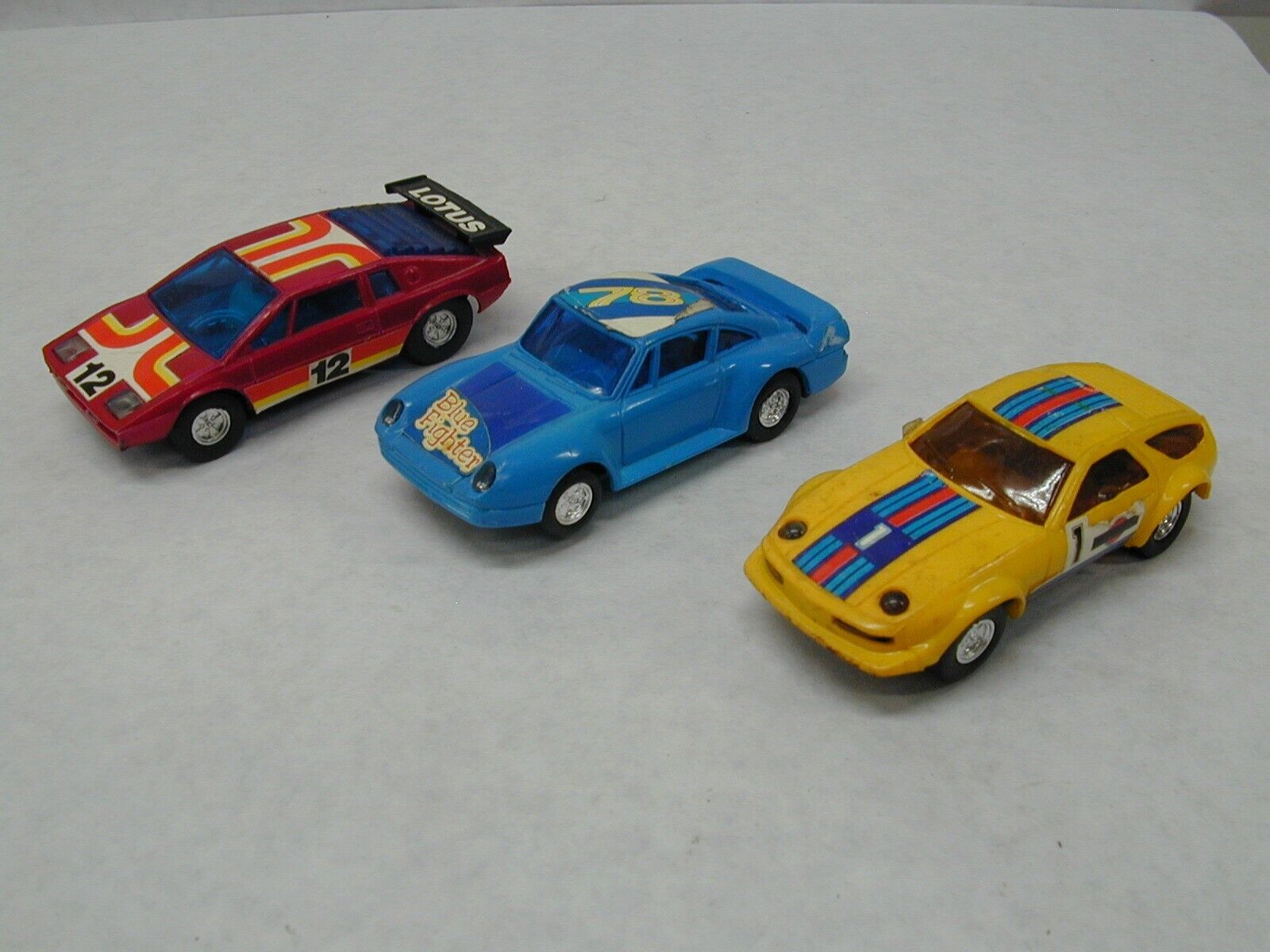 Vintage 1970's (3) Speed King Slot Cars 2 Porsche 1 Lotus Untested 1:43 Nice!