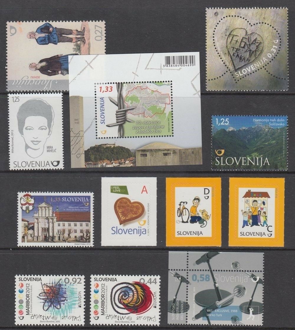 Slovenia 2012 Issues Mint (id:500/d54245)