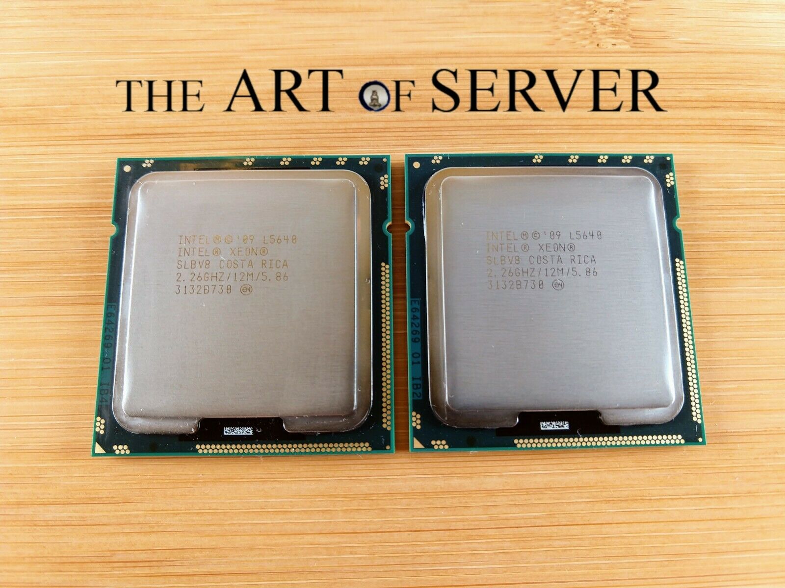 Matched Pair Of Intel Xeon L5640 2.26ghz 12mb 5.86gts Lga1366 6-core Cpu Slbv8