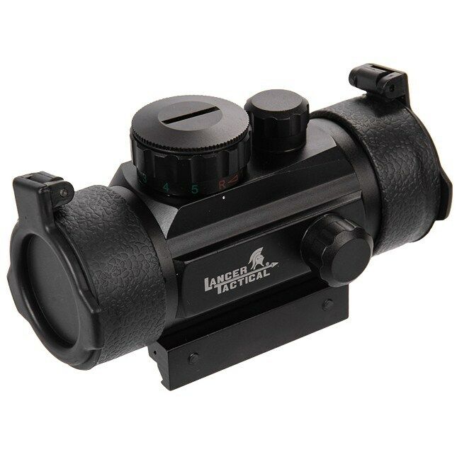4" Red & Green Dot 30mm Sight Scope With Picatinny Mounting Rail Adapter