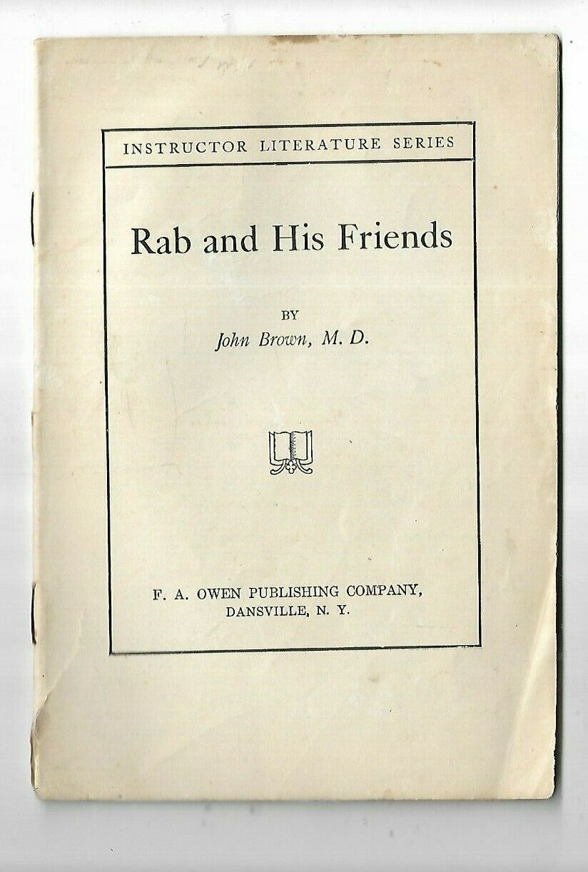 J - Vintage 1900's Paperback Rab (saint Bernard Dog)  And His Friends