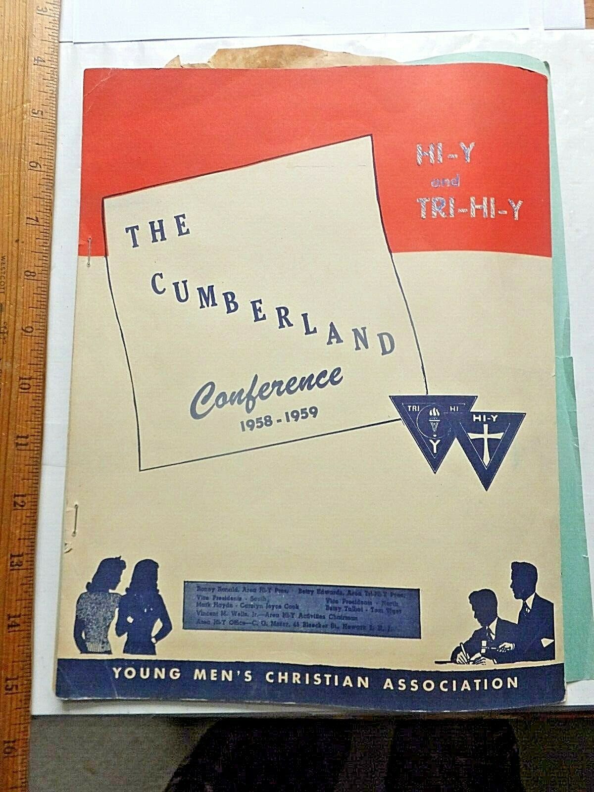 1958-1959 YMCA Hi-Y& Tri-Hi-Y Conference Program. Cumberland, Maryland