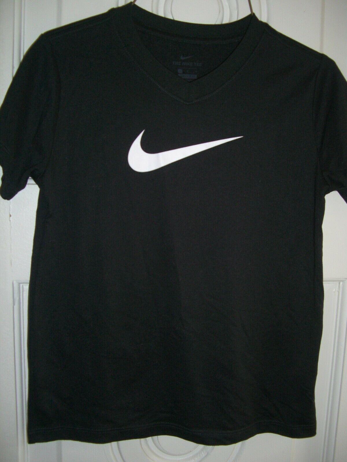 Youth Nike Dri-fit Black Polyester Short Sleeve T-shirt/size M