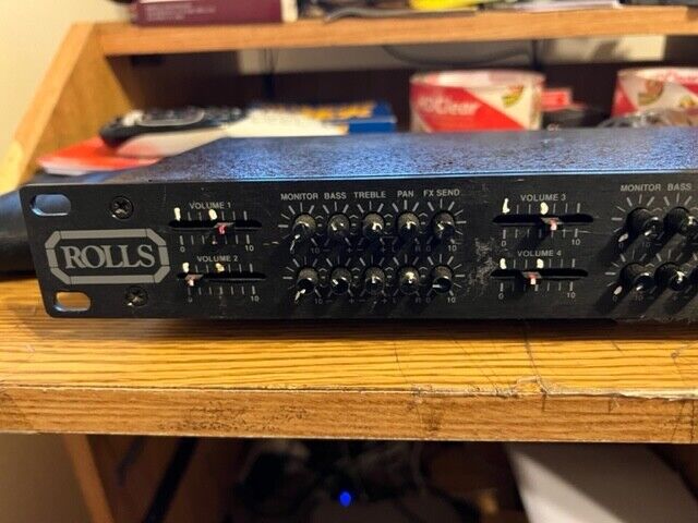 Rolls Mix Max 6 RM64 Six Channel Audio Mixer Rack Mount Made in USA