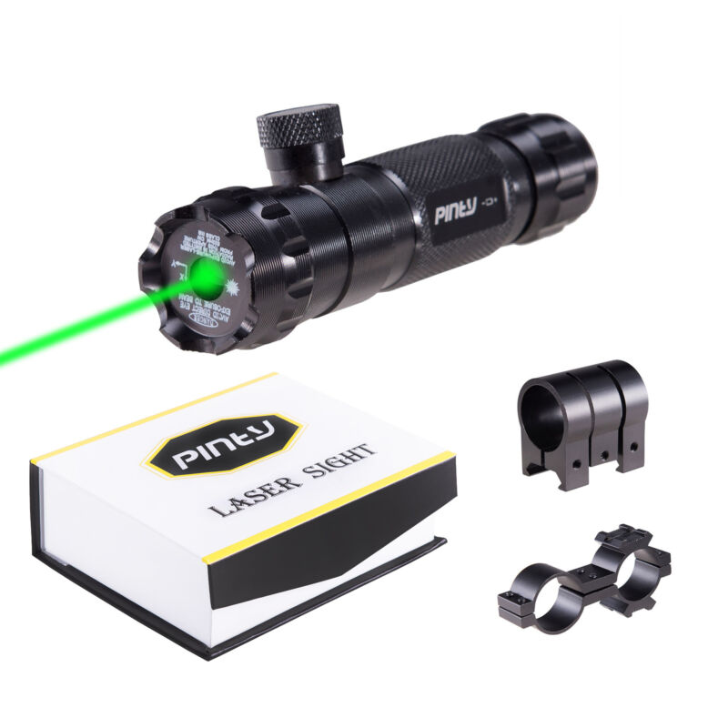 Pinty Tactical Green Dot Laser Sight Rifle Dot Scope W/ Rail &batteries & Switch